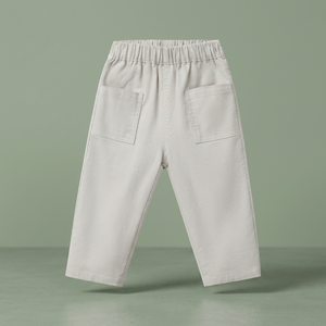 Unisex Kids <b>Trousers</b> Long Cotton Corduroy Twill Pants Autumn Winter Collection Vintage Casual Style Boutique Design - Product Image 3