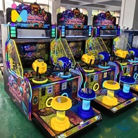 Machine de jeu d'arcade mobile connectée, tir à l'eau, pistolet LED d'arcade, 2 joueurs, mode double ticket pour les parcs d'attractions