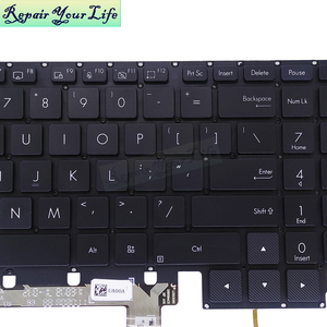 Teclado retroiluminado en inglés de EE. UU. para portátil ASUS ProArt <span class=keywords><strong>Studiobook</strong></span> Pro 16 W7600 W5600 H5600 H7600 UX7602 0KNB0-562LUS00, nuevo - Product Image 3