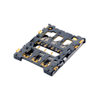 MUP Factory Scharnier-Typ NANO SIM-Karten-Anschluss, 1,35H Ultra-Dünn 6P SMD-Typ, Kompatibel mit Smart Wearables, Smartphones und IoT-Geräten