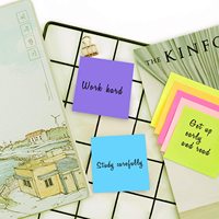 Bloc-notes autocollant Ezzgol, 6 couleurs vives, 3x3 pouces, personnalisable