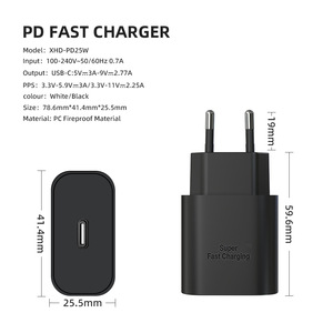 Popular cross-border PD25W European standard charger compatible with Samsung S20, S21, S22, and S23 chargers. CE certified. - Product Image 4
