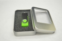 Flashdisk USB 2.0 Kapasitas Penuh Grosir, Logo Custom, Plastik, Putar, 16GB/32GB/64GB, Chip Kelas-A, Garansi 3 Tahun