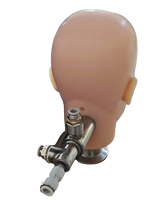 Maniquí de cabeza para pruebas de respiradores ANSI EN149, modelo de resistencia respiratoria para mascarillas, medición de espacio muerto