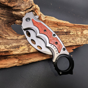 มีดพับคารัมบิตสแตนเลสสีเงิน มีดพกอเนกประสงค์สำหรับใช้ในบ้านทุกวันและหั่นผลไม้ - Product Image 6