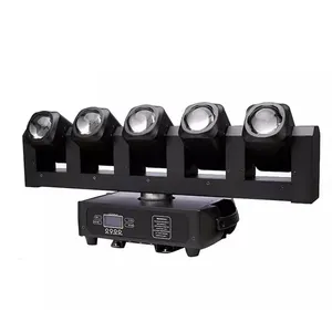 Hot Sales Dj Lights 2021 5pcs Mini 5x10w Rgbw 4in1 Led Rotating Beam Moving Head Led Stage Light For Disco Party