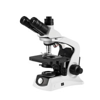 Microscope biologique trinoculaire LED WF10X avec oculaires 4X, 10X, 40X pour laboratoire, école et enseignement médical - Vente en gros OEM usine