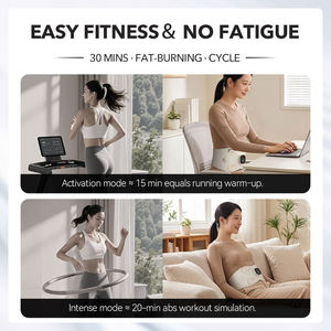 EMS Abdominal <b>Massager</b> Electric Heated Massage Belt Portable Body Care Device - Product Image 5