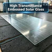 Textured Low Iron Photovoltaic Cover Glass, Optimized Light Capture Tempered Glass for Outdoor Solar Energy Projects