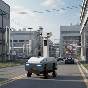 Robot de Patrulla de Seguridad Autónomo <span class=keywords><strong>para</strong></span> Exteriores CONCO, Vigilancia por IA, Visión Nocturna, Cámara de 360 Grados, Reconocimiento Facial, Carga Automática - Product Image 1