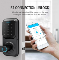 Locstar LS-C90 Serrure de porte intelligente à combinaison sans clé la plus vendue, poignée de porte intelligente à code