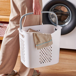 Cesto de Ropa Rectangular de Material PP, Organizador de Ropa Portátil para Baño y Uso Doméstico - Product Image 3