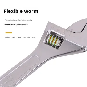 Nhà Máy Có Thể Tùy Chỉnh Bán Buôn Threaded Thép Phổ Chức Năng Tiết Kiệm Lao Động Công Nghiệp Cấp Metric 6-Inch Có Thể Điều Chỉnh Cờ Lê - Product Image 6