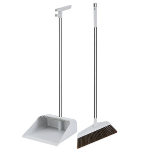 Juego de escoba y recogedor, escoba suave con peine dentado, recogedor antiadherente, herramienta de limpieza para el hogar - Product Image 4