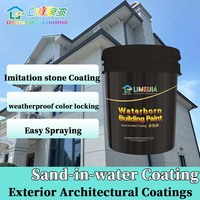 Revêtement sableux à l'eau avec peinture texturée marbre et application facile par Limeijia pour les immeubles de bureaux, avec une large palette de couleurs