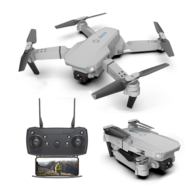 2025 E88 4k UHD Mini Flying Camera WiFi GPS Real-time Transmission FPV Follow Me Rc Remote Controller Quadcopter Kids Drone