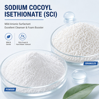 Nouilles de Sodium Cocoyl Isethionate (SCI-85) de Haute Pureté, Qualité Cosmétique pour Nettoyant Visage, Savon Syndet, Barre de Savon, Shampoing