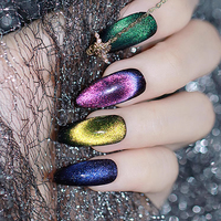 Nouveau vernis gel œil de chat galaxie cristal français non toxique longue durée écologique pour lampe LED UV en gros