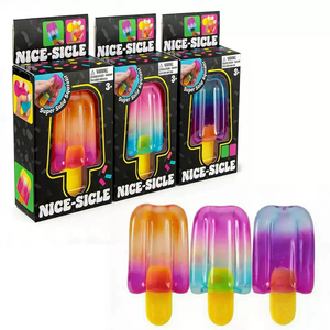 Vente en gros de 10 styles de balles à presser en forme de visage souriant, jouets doux et moelleux Needo Nice-Sicle, jouets anti-stress, jouets à presser pour soulager le stress - Product Image 2