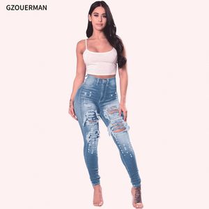 Nueva moda para <span class=keywords><strong>mujer</strong></span>, <span class=keywords><strong>pantalones</strong></span> <span class=keywords><strong>vaqueros</strong></span> rasgados de cintura media, <span class=keywords><strong>pantalones</strong></span> <span class=keywords><strong>largos</strong></span> para <span class=keywords><strong>mujer</strong></span>, <span class=keywords><strong>pantalones</strong></span> con agujeros <span class=keywords><strong>rotos</strong></span>, <span class=keywords><strong>pantalones</strong></span> <span class=keywords><strong>vaqueros</strong></span> ajustados - Product Image 4