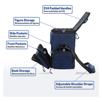 Portable Table Jeux Sac De Rangement Miniature Figure Voyage Sac De Transport MDN Organisateur Cas Avec Plateaux En Mousse