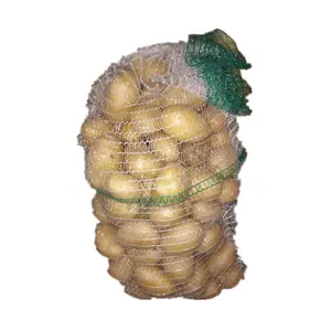 Nouveau petit sac en filet EGP pour l'emballage d'oignons et de pommes de terre en plastique tubulaire avec impression offset et étiquetage en bois
