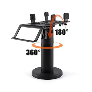 Support de terminal de point de vente portable en gros, rotation à 360 degrés, support réglable avec câbles dissimulés, noir - Product Image 2