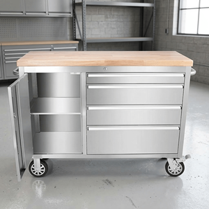 Armoire à outils en acier inoxydable 430 de 48 pouces, durable et robuste, anti-moisissure, pour atelier, vente directe usine - Product Image 2