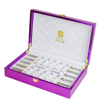 Boîte de présentation en cuir brillant rose de luxe personnalisée Boîte d'emballage d'injection de remplissage d'acide hyaluronique d'ampoule de salon de beauté
