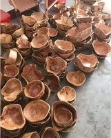 Bol à riz rond Guansen écologique, style coréen, en bois, pour fêtes, artisanat en stock pour la maison