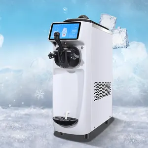 A0006 mini frozen yogurt one flavor ice cream making machine white pink yellow blue sofe ice cream and