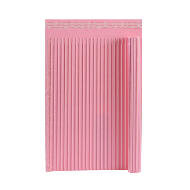 High Quality Express Packaging Mailers Cushion Document Recyclable Shipping Paper Bags Pink Customized Corrugated Paper Envelope