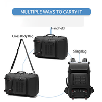 Mochila de Viaje para Exteriores con Compartimento para Zapatos, Carga USB, Correa de Hombro Oculta, Panel Trasero de Malla Transpirable, Gran Capacidad