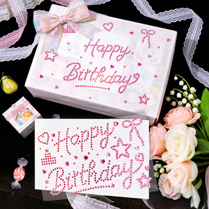 Adesivi con Strass 'Buon <span class=keywords><strong>Compleanno</strong></span>', Adesivi con <span class=keywords><strong>Auguri</strong></span> di Buon <span class=keywords><strong>Compleanno</strong></span>, Adesivi con Strass Fai-da-Te, Decorazioni Regalo - Product Image 4