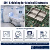 Caja de protección EMI RF de hojalata personalizada para PCB SMT, estampado de precisión a nivel de placa, cubierta de blindaje OEM