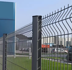 Clôture en maille de fer de haute qualité, soudée en 3D, incurvée, à <span class=keywords><strong>vue</strong></span> dégagée, pour l'extérieur, revêtue de PVC, panneau de clôture de jardin, pour l'extérieur - Product Image 4