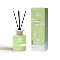 En gros Nouveau Design Désodorisant Fibre Parfumée Reed Diffuseur Bâton Avec Diffuseur Bouteille En Verre Reed Diffuseur