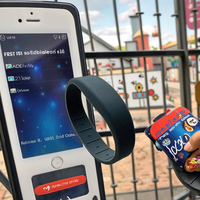 Pulsera de Silicona Impermeable con Etiqueta NFC RFID 1K/215/216 de 13.56 MHz Personalizada, Código QR para Pago de Membresía, Control de Acceso para Hoteles, CMYK