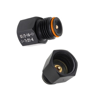 Adaptateur personnalisable en alliage d'aluminium pour convertisseur CO2, raccords Tr21-4 femelle vers G1/2-14 mâle, pour cylindre Sodastream, réservoir ASA, outils pneumatiques, OEM - Product Image 1