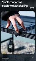 Vente en gros de mobilier d'extérieur pliable pour restaurant, randonnée, pique-nique, table de camping pliante et portable pour événements