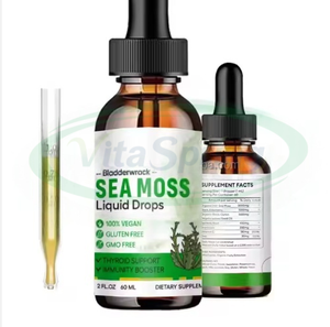 Ausreson OEM Gouttes liquides de mousse de mer irlandaise biologique en vrac, supplément à marque privée OEM, gouttes de mousse de mer brute - Product Image 1