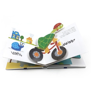 Libro Pop-up Personalizzato per Bambini, Apprendimento degli Opposti in Spagnolo con Struttura Fustellata, Inchiostro Ecologico, Angoli Arrotondati Sicuri - Product Image 2