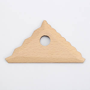 BESTLINE, herramientas de recorte de madera de haya maciza, 6 costillas de textura de arcilla, moldeador de pies de costillas de cerámica triangular para suministros de cerámica y arte - Product Image 1