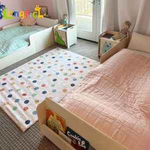 <span class=keywords><strong>Cama</strong></span> Montessori de Madera para Niños Pequeños con Almacenamiento, para Dormir Junto a los Padres, para el Dormitorio, Cunas Modernas para Bebés - Product Image 2