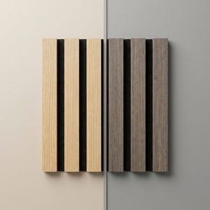 Pannello Acustico in <span class=keywords><strong>Legno</strong></span> di <span class=keywords><strong>Rovere</strong></span> Bianco con Design Moderno Originale e Striscia LED Integrata - Product Image 3