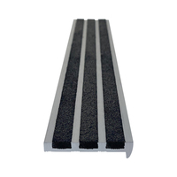 Profilé de marche d'escalier en aluminium moderne, couleur personnalisée, profilé de sécurité pour escalier extérieur, bordure de marche de type « Bull Nose » pour usage commercial