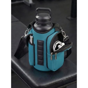 Custom Portable Gym Water Bottle Carry <b>Bag</b> Magnetic Holder Neoprene <b>Waterproof</b> <b>Phone</b> Pouch Coin <b>Bag</b> Transparent Screen Access - Product Image 6