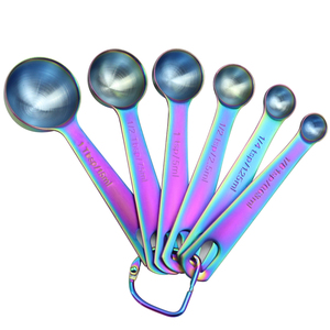 <strong>Measuring</strong> <strong>Spoons</strong>,304 Stainless Steel <strong>Measuring</strong> <strong>Spoon</strong> Set of 6 Coffee Scoop <strong>Tablespoon</strong> for Dry and Liquid Ingredients - Product Image 3