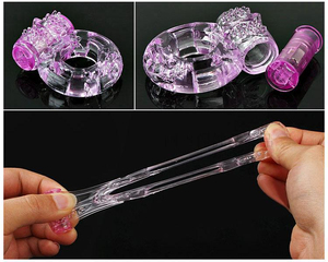 Anello Vibrante Silenzioso <span class=keywords><strong>per</strong></span> Pene, Ausilio <span class=keywords><strong>per</strong></span> Disfunzione Erettile, Riutilizzabile, Portatile, Giocattolo <span class=keywords><strong>per</strong></span> Adulti Rosa - Product Image 4