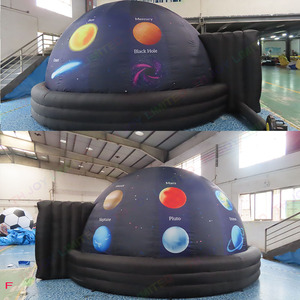 Envío rápido planetario astronomía planeta tienda inflable gigante inflable móvil planetario cúpula tienda con soplador - Product Image 4